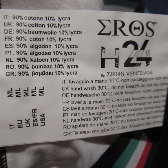 NWT Eros Veneziani Made in Italy Push-Up Black and White Boxer Tri-Pack M-L - Picture 4 of 7